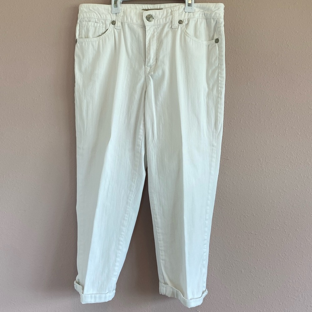 Nine West Vintage America Collection white ankle/crop pants, Size 8